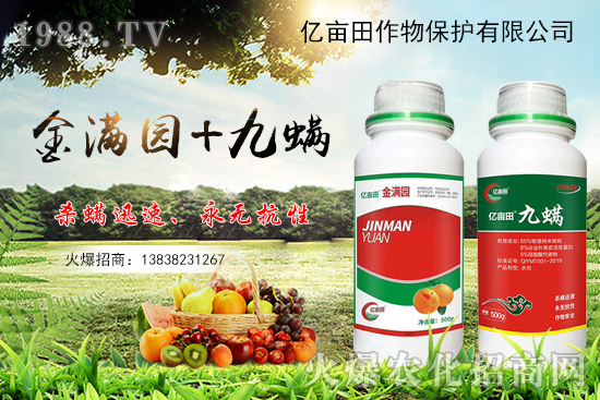 螨類害蟲難觸殺？金滿園+九螨，雙重生物作用，既殺滅害蟲又有肥效！