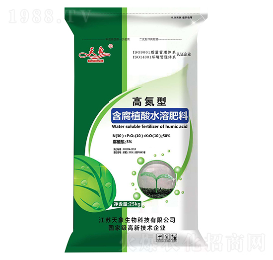 含腐殖酸水溶肥料（高氮型）-天象生物
