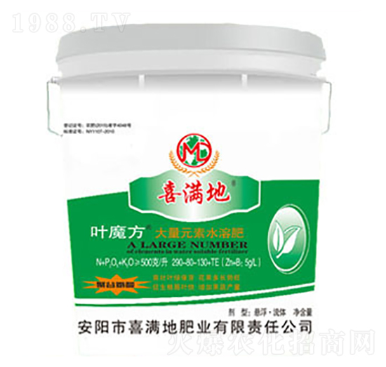 促長(zhǎng)型大量元素水溶肥-葉魔方-喜滿地