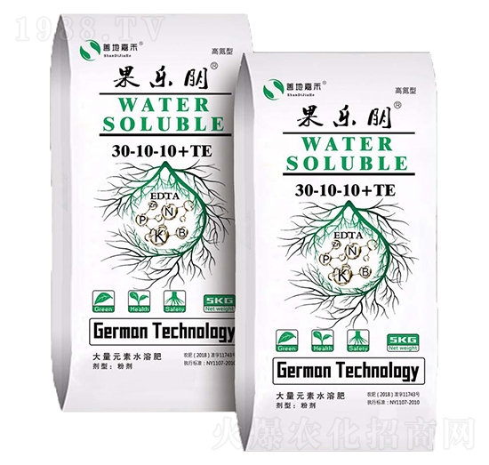 高氮大量元素水肥料30-10-10+TE-果樂朋-嘉禾農業(yè)