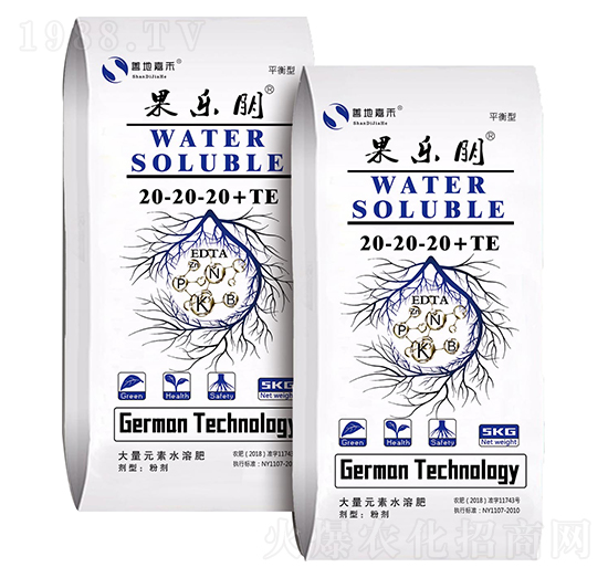 平衡型大量元素水肥料20-20-20+TE-果樂朋-嘉禾農業(yè)