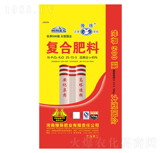 高塔造粒復合肥料25-15-5-豫珠肥業(yè)