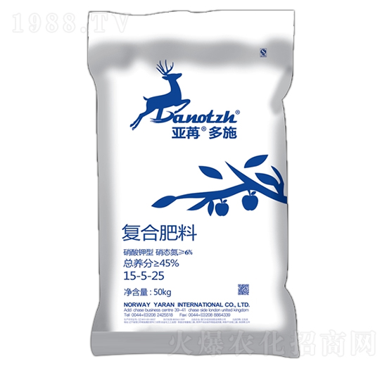 復(fù)合肥料15-5-25 亞苒多施 亞苒國(guó)際