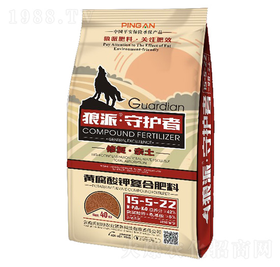 黃腐酸鉀復合肥料15-5-22-守護者-狼派