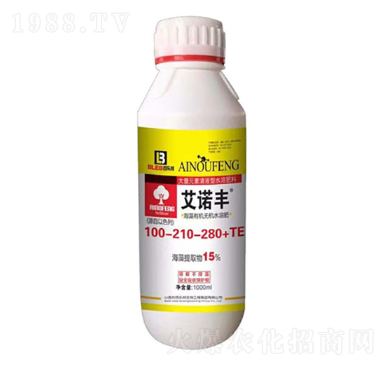 海藻有機無機水溶肥100-210-280+TE-艾諾豐-百樂邦