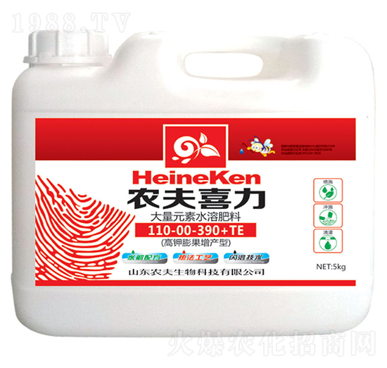 大量元素水溶肥110-00-390+TE-農(nóng)夫喜力-農(nóng)夫