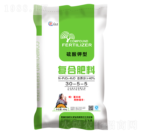 小麥油菜適用硫酸鉀型復(fù)合肥料30-5-5-中瑞石化