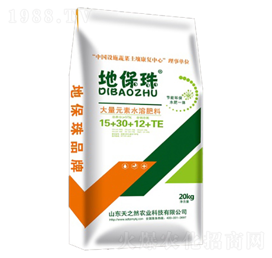 大量元素水溶肥料15-30-12+TE-地保珠-天之然