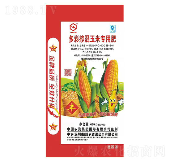 多彩摻混玉米專(zhuān)用肥28-6-6-中農(nóng)