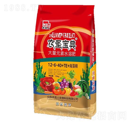 高鉀型大量元素水溶肥料12-6-40+TE-農(nóng)圣寶典-農(nóng)圣人