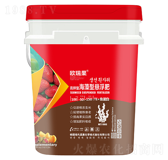高鉀型海藻型懸浮肥100-50-150+TE+魚(yú)蛋白-歐瑞果-圣派恩