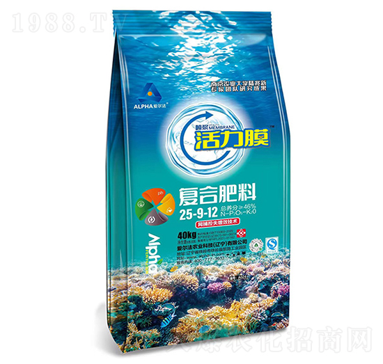 活力膜復(fù)合肥料25-9-12-愛爾法