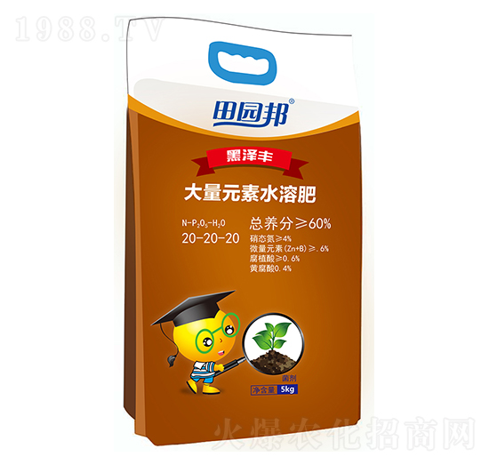 田園邦生物菌水溶肥20-20-20--農(nóng)郵肥業(yè)