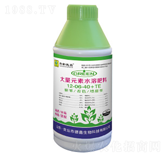 1000ml大量元素水溶肥料12-6-40+TE-德鑫生物