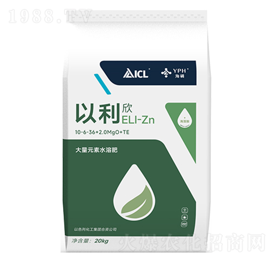 大量元素水溶肥料10-6-36+2MgO+TE-以利欣-磷化集團