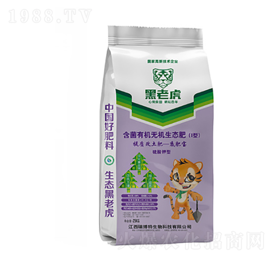 含菌有機無機生態(tài)肥6-4-5-黑老虎-億佳農(nóng)肥業(yè)