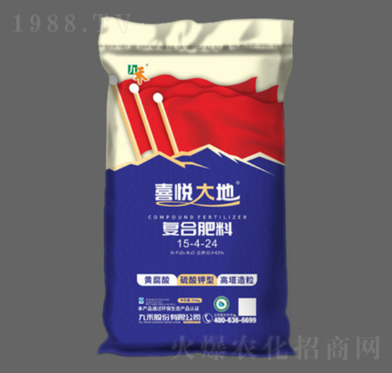 高塔造粒復(fù)合肥料15-4-24-喜悅大地-九禾股份