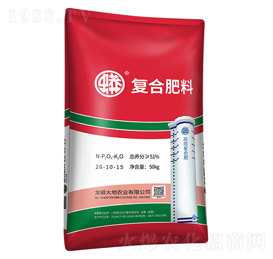 蟒牌高塔復合肥26-10-15-龍蟒磷化工