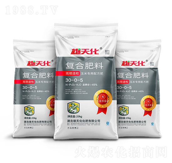 高塔造粒復(fù)合肥料30-0-5-雄天化