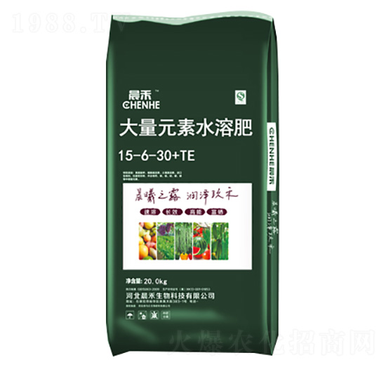 大量元素水溶肥料15-6-30+TE-晨禾生物