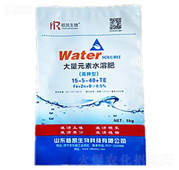 高鉀型大量元素水溶肥15-5-40+TE-皓凱生物