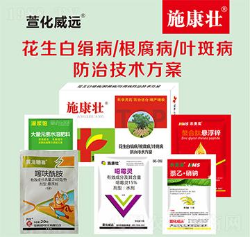 花生白絹病根腐病葉斑病防治技術方案-施康壯-萱化威遠
