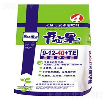 大量元素水溶肥9-12-40+TE-開心果-潤杰農(nóng)科