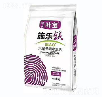 高鉀型大量元素水溶肥料12-8-40+0.2MgO（20kg）+TE-施樂(lè)鎂-寶葉植物