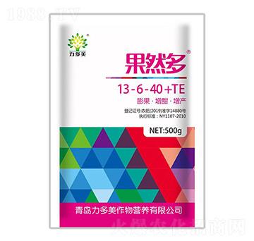 500g高鉀型大量元素水溶肥料13-6-40+TE-果然多-農(nóng)圣人