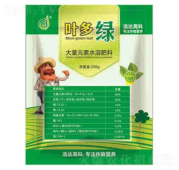 大量元素水溶肥-葉多綠-浩達生物