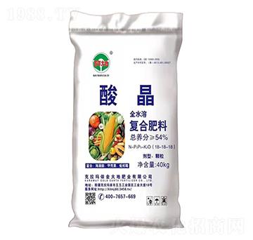 全水溶復合肥料18-18-18-酸晶-百年大地-金大地肥業(yè)