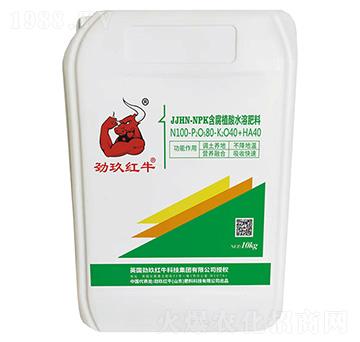 含腐植酸水溶肥料100-80-40-勁玖紅牛