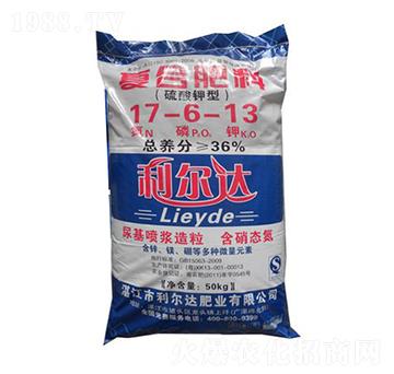硫酸鉀復(fù)合肥料17-6-13-利爾達(dá)肥業(yè)
