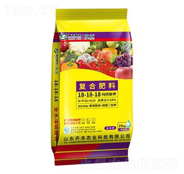 高塔熔融純硫酸鉀復(fù)合肥料18-18-18-齊豐農(nóng)業(yè)